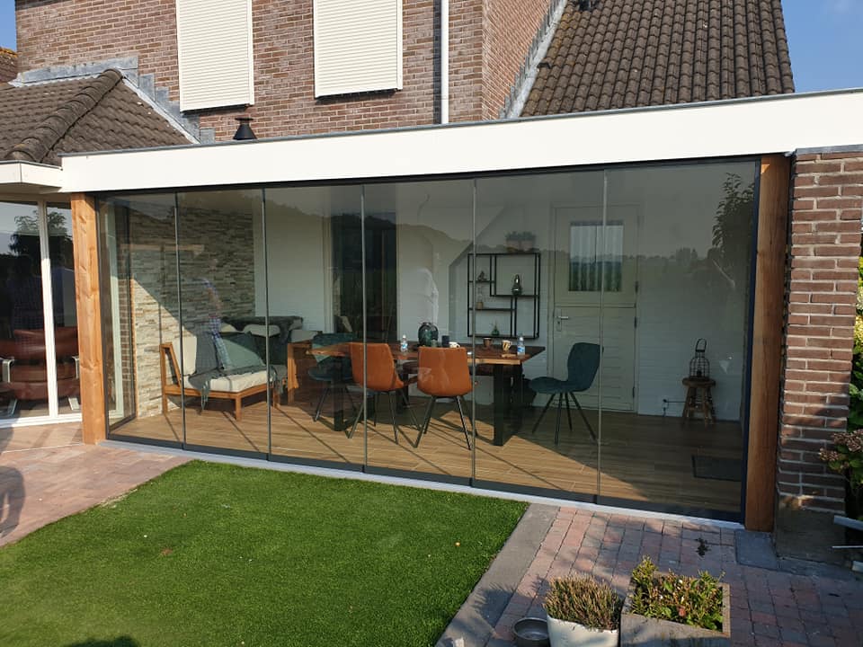 trommel Uil Beschrijving Glazen schuifdeuren veranda kopen? | Terrasbeglazing op maat